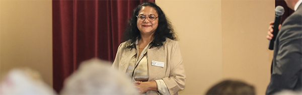 Dr. Sharma at Gerontology Event