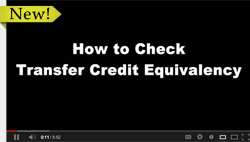 How to check transfer credit equivalency How to check transfer credit equivalency