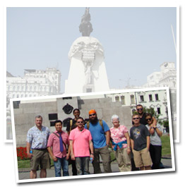 student travel group photos of students on a trip