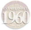 established 1960 nursing pin graphic