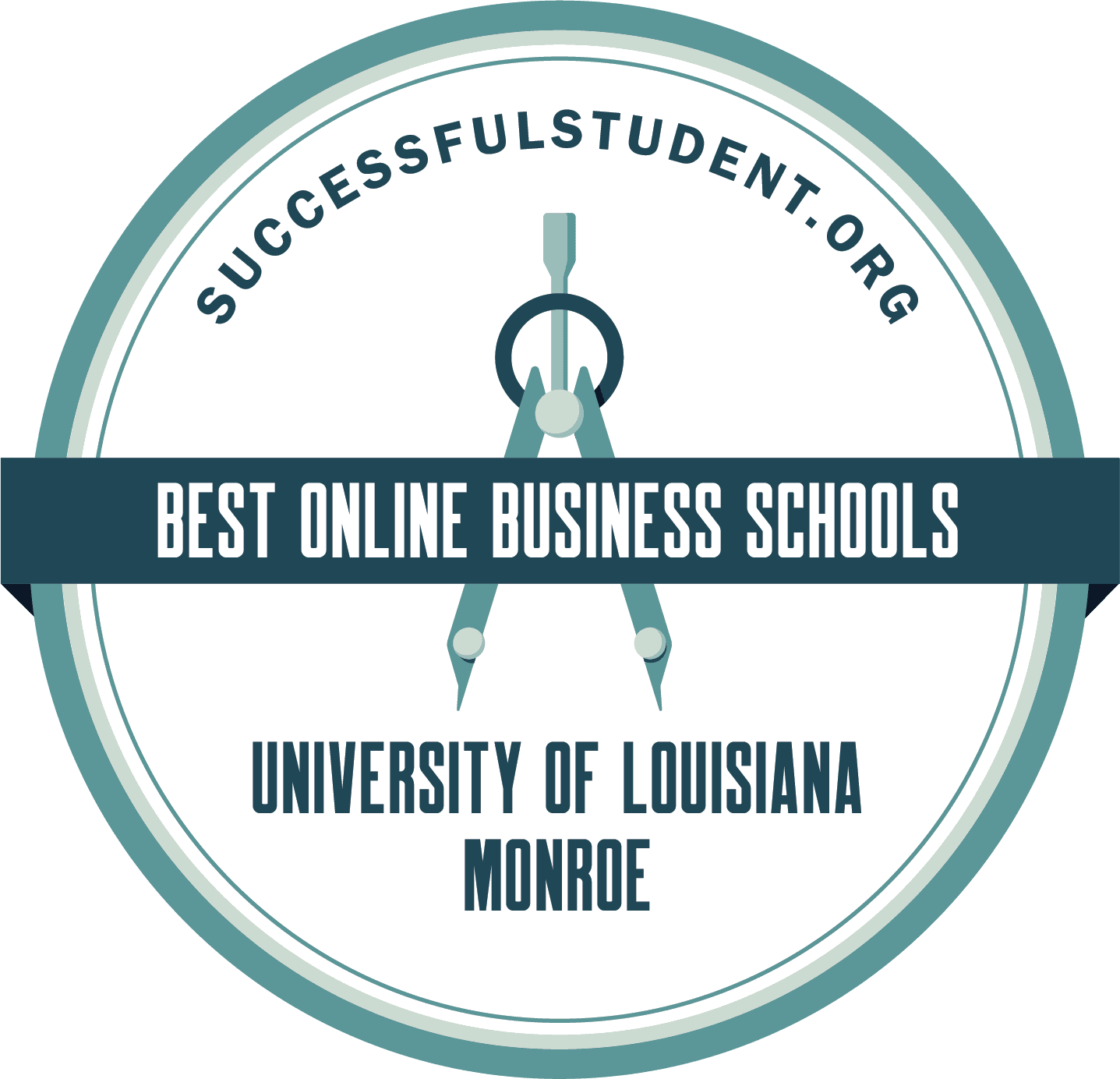 top 50 best in online business schools badge from successful student org