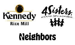 Kennedy Rice Mill; 4Sisters Rice; Neighbors Cookies Growth Sponsors