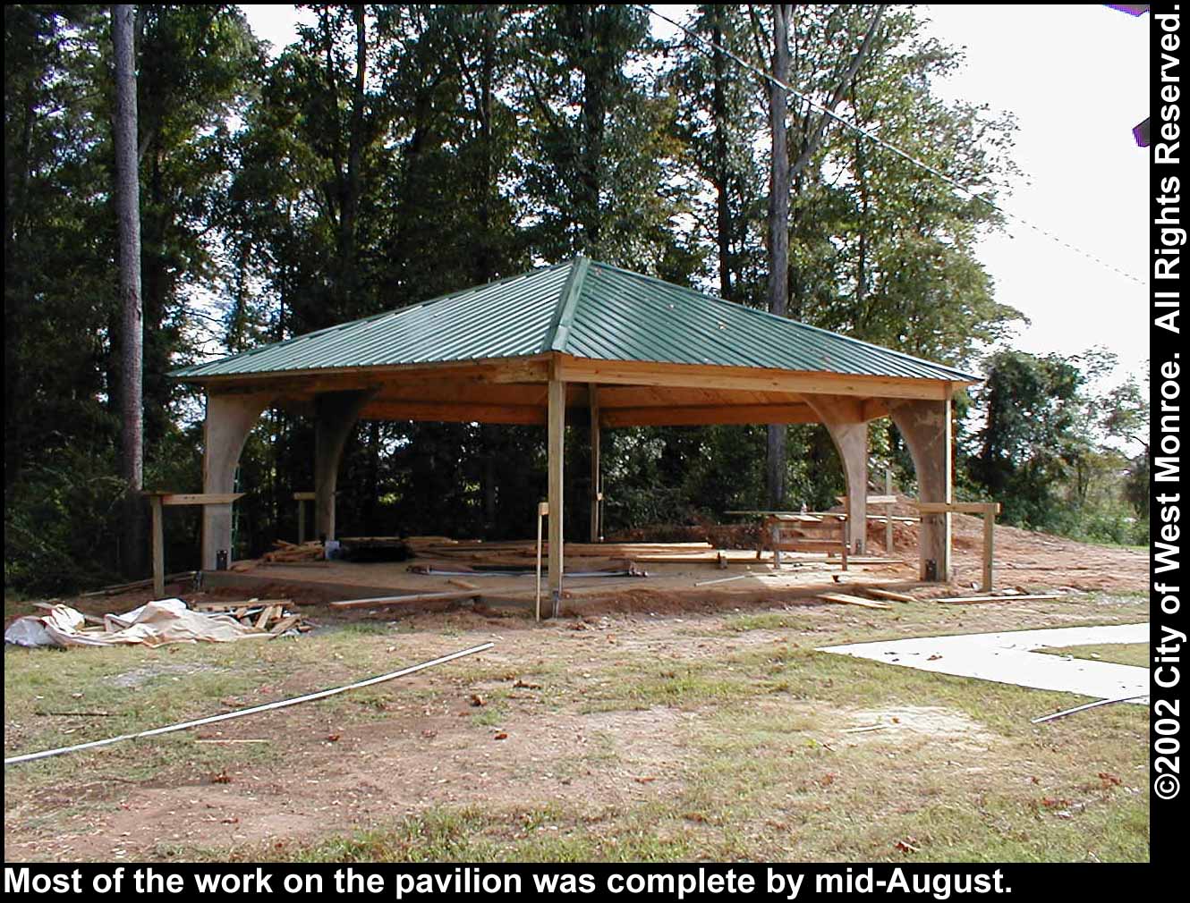 Photo: Pavilion construction