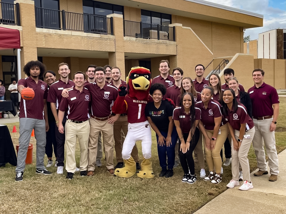 DPT students pose with Ace