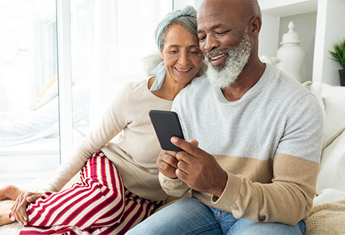 retired couple image