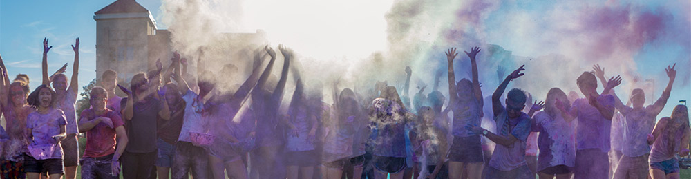 photo of students celebrating during festival