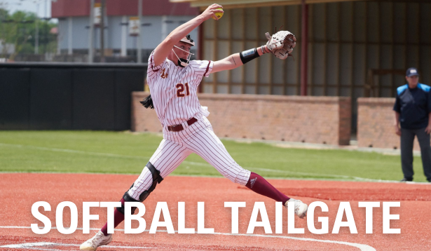 ULM Softball Tailgate - girl pitching 