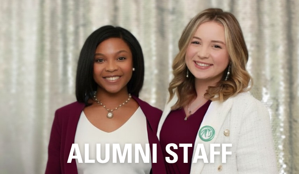 Members of the ULM Alumni Association staff posing together.