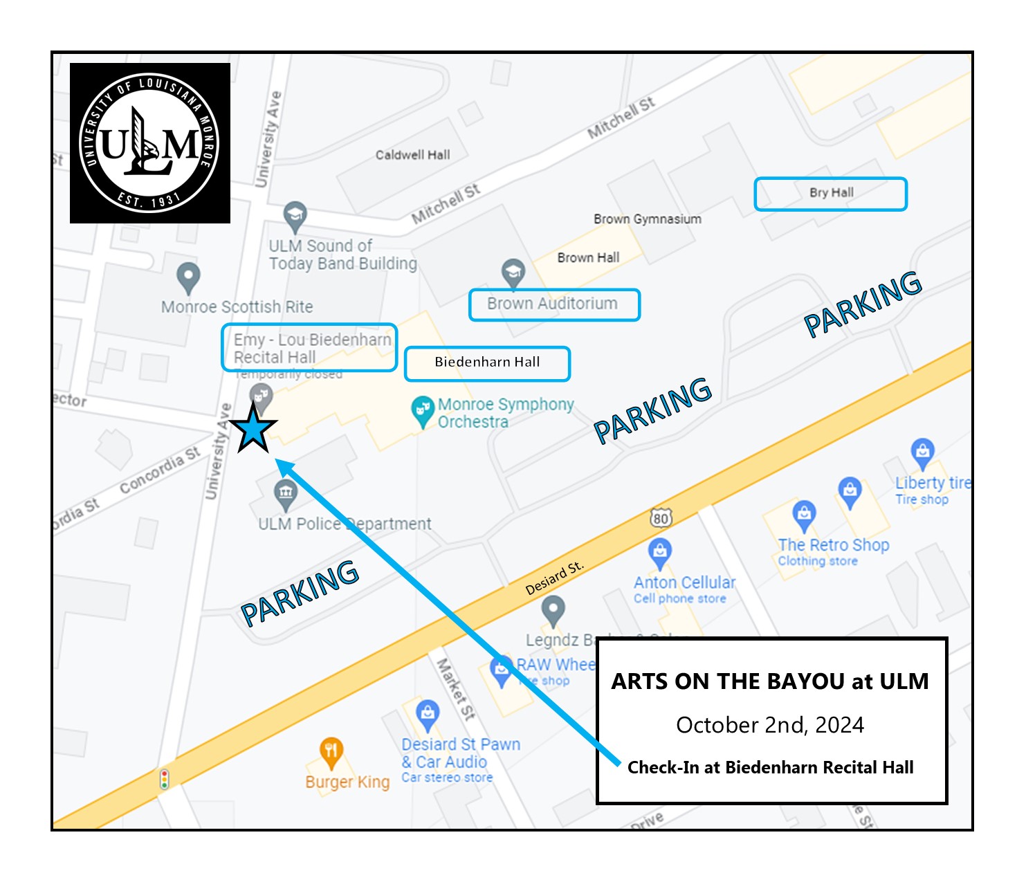 Parking map