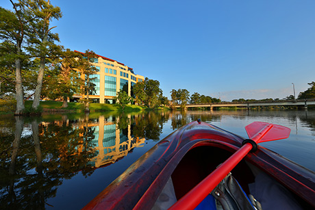 photo of bayou from kayak