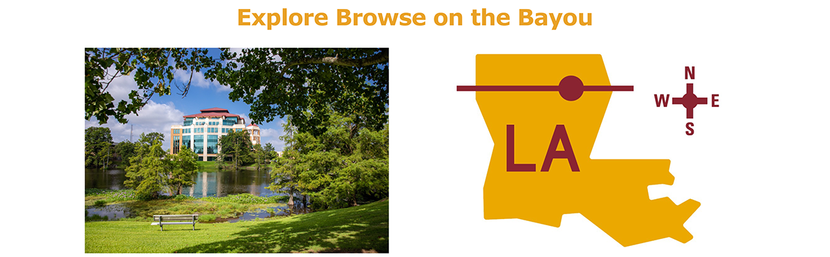 Explore Browse on the Bayou Explore tagline