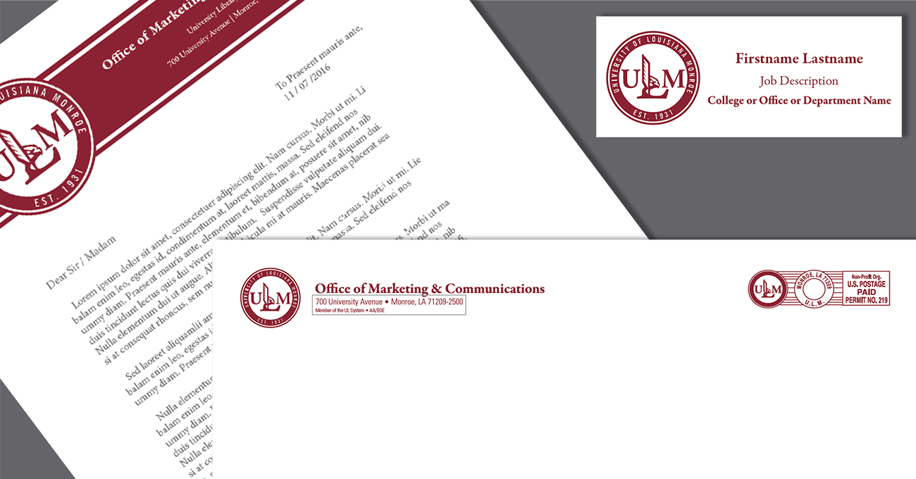 Order Letterhead and Envelopes