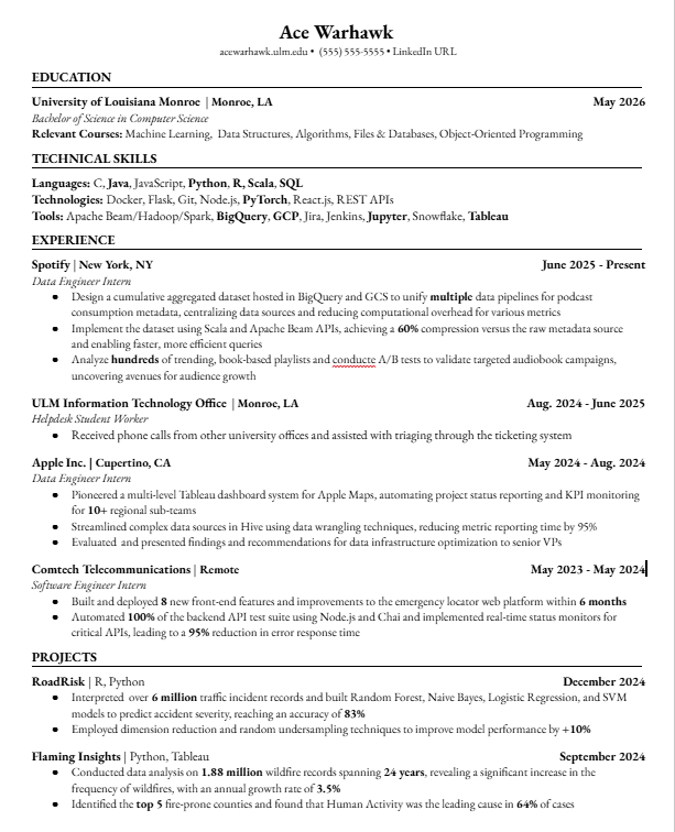 Technical Resume