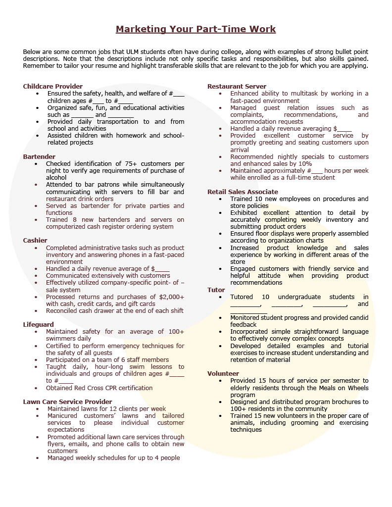 marketing experience