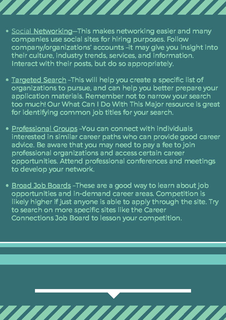 job and internship search