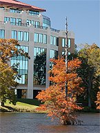 ULM Library viewed from the bayou