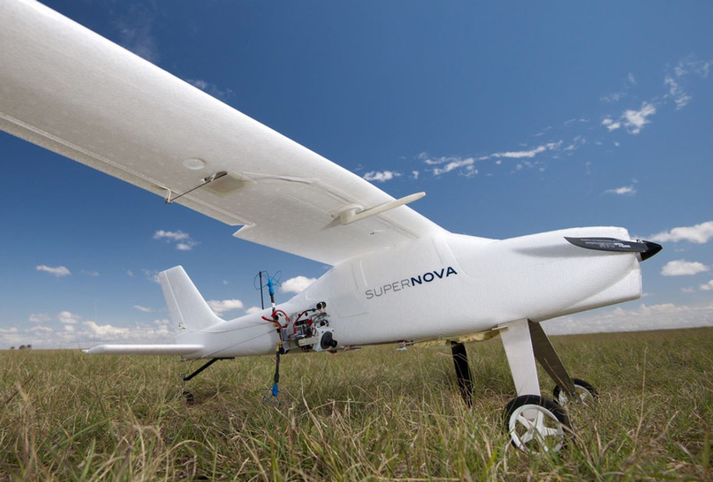 photo of drone in field