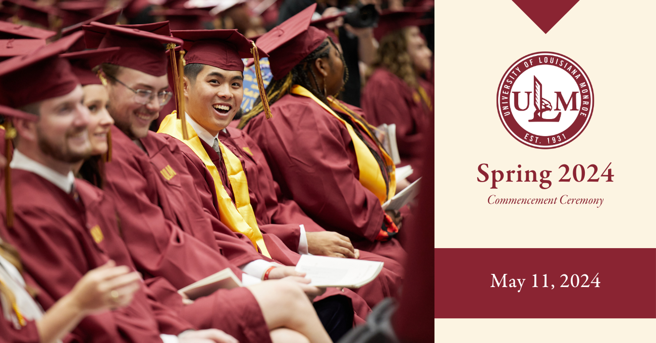 ulm spring commencement 2024 banner