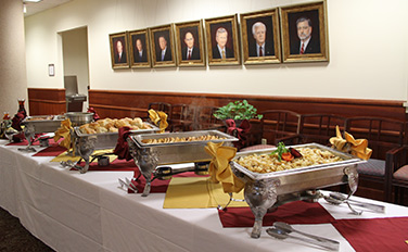 image of catering set up