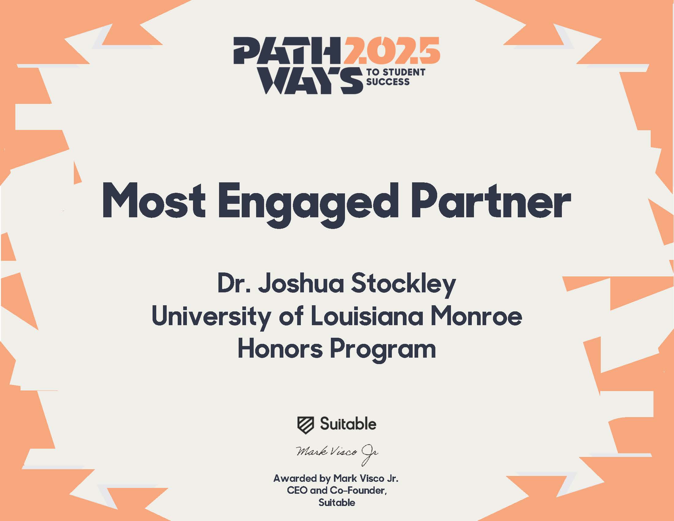 Most Engaged Partner Award 2025