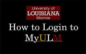How to Login to myULM video image