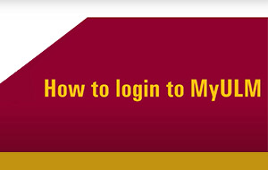 How to Login to myULM video image