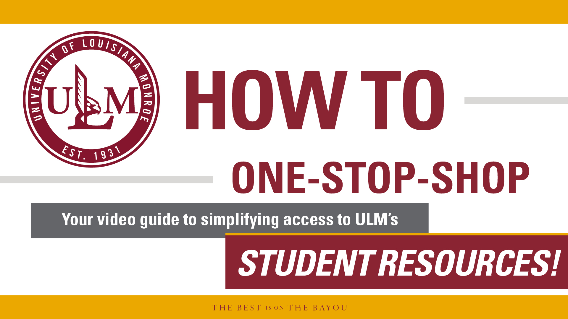 ULM's How To banner ad