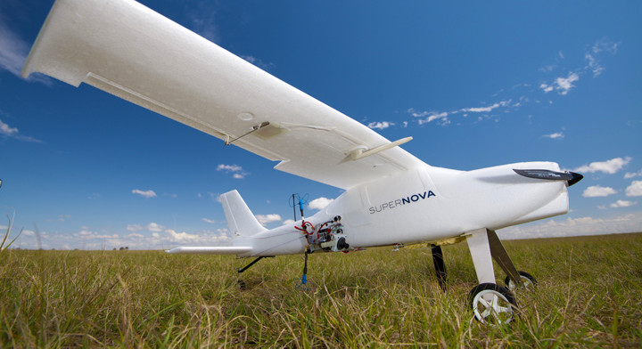 ULM drone on the ground