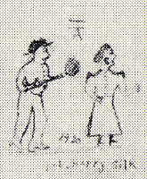 1919--Man shooting gun at woman's head