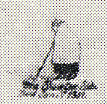 1930--Small old woman in shawl bent over a cane