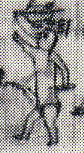 1865--Man with name symbol of turtle has knife sticking out of his back