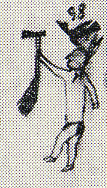 1882--Man carrying tomohawk with bird name symbol above his head