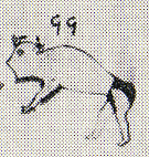 1883--Anthropomorphic figure with head and upper body of a bison
