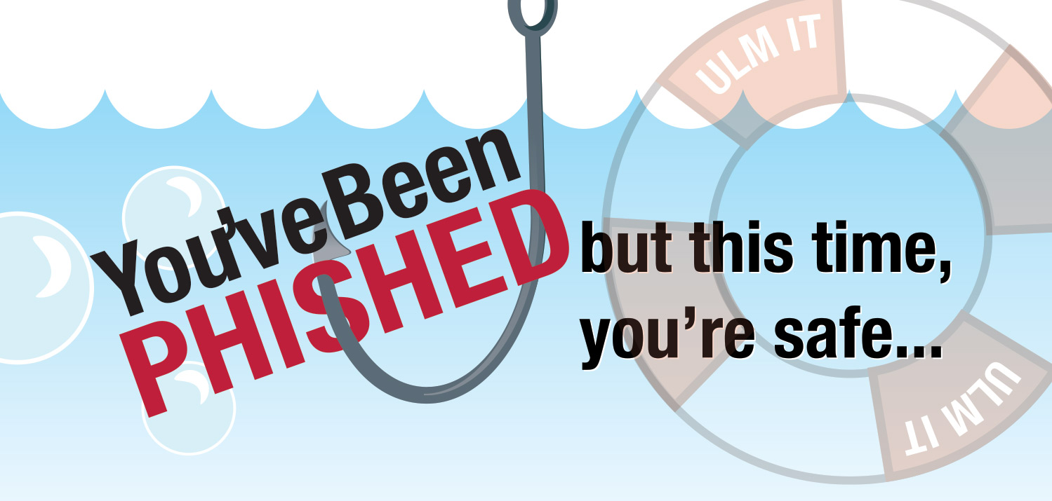 phishing warning, but you are safe