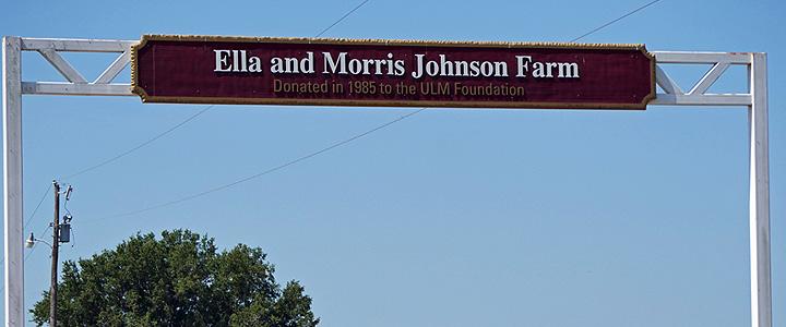 entry Sign at the Ella and Morris Johnson Farm