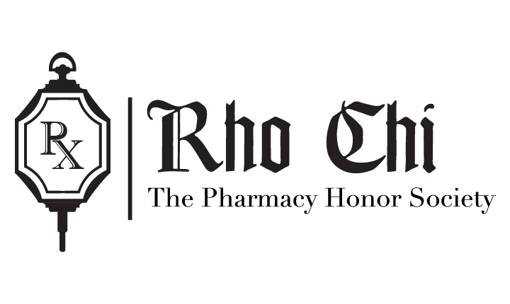 Rho Chi Society logo in black and white