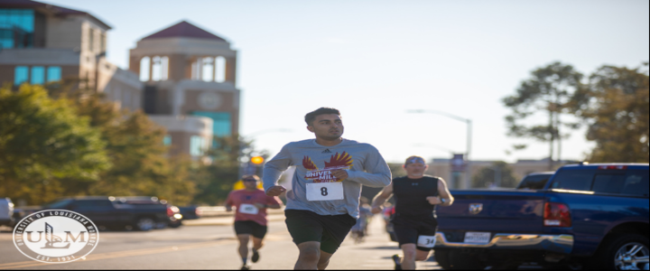 student running