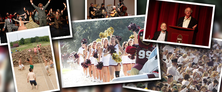 student photo collage of events