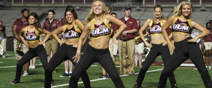 Hawkline at the ULM Homecoming football game