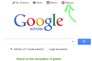 Google Scholar example