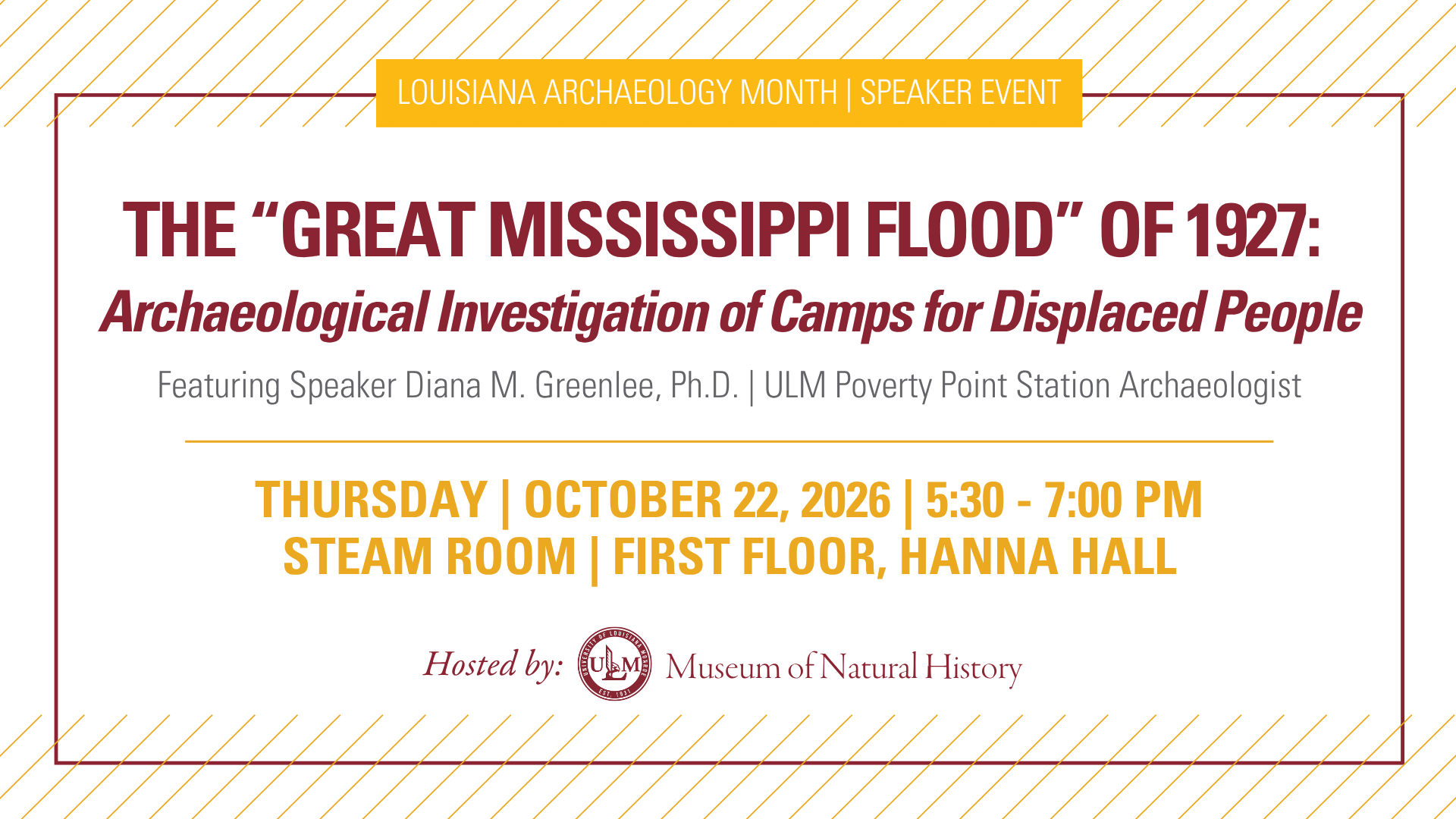 Archaeology month in Louisiana