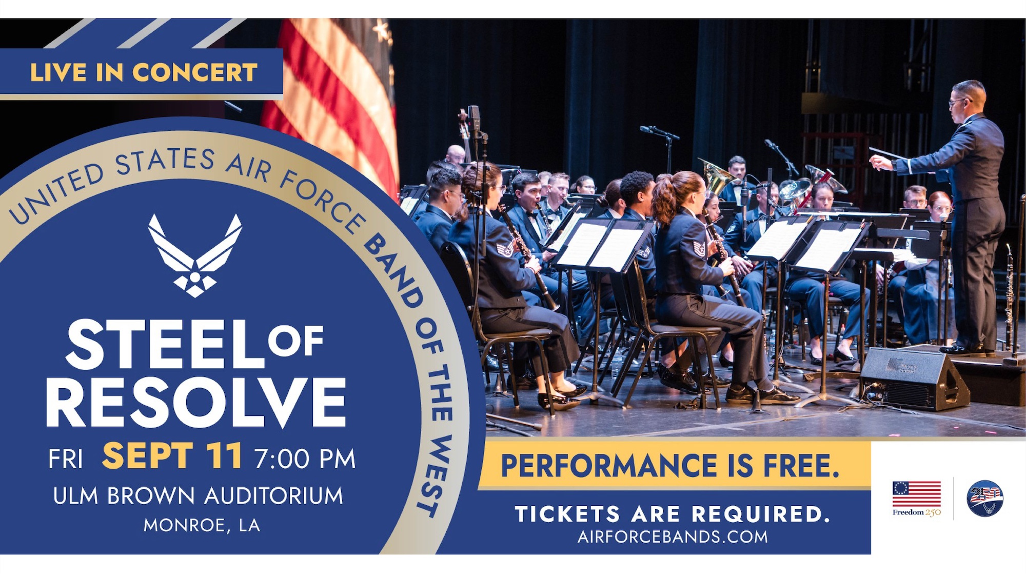 USAF Band of the West in Concert September 11, 2026