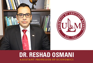 ULM economics professor awarded prestigious scholarship from the American Society of Health Economists