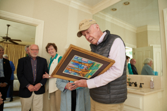 Stained glass window based on 14-year-old sketch adds special meaning to ULM president