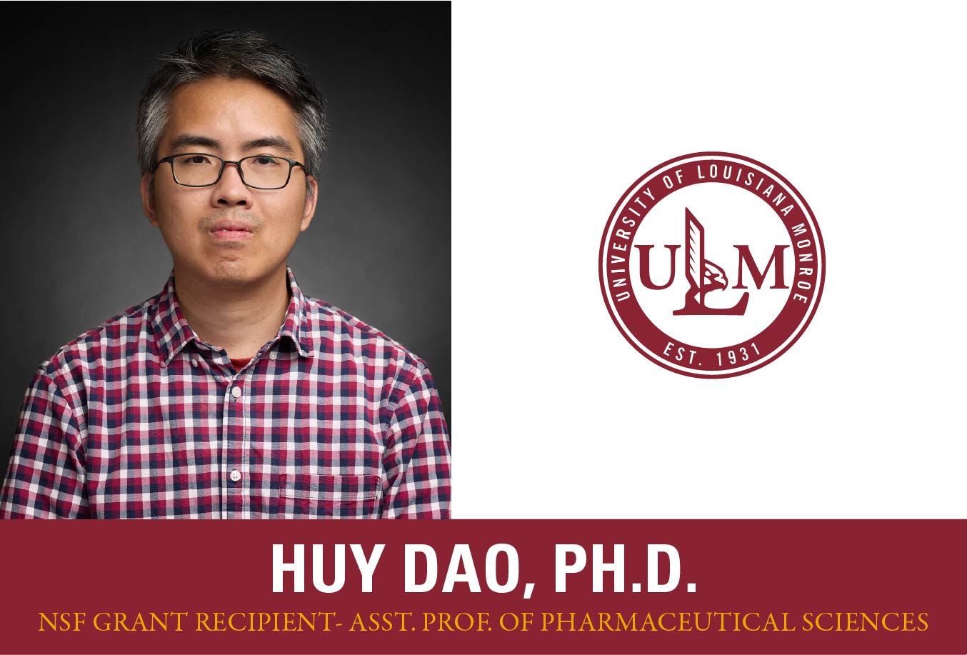 ULM College of Pharmacy faculty secures $380K NSF grant to improve cold-storage of life-saving medicines