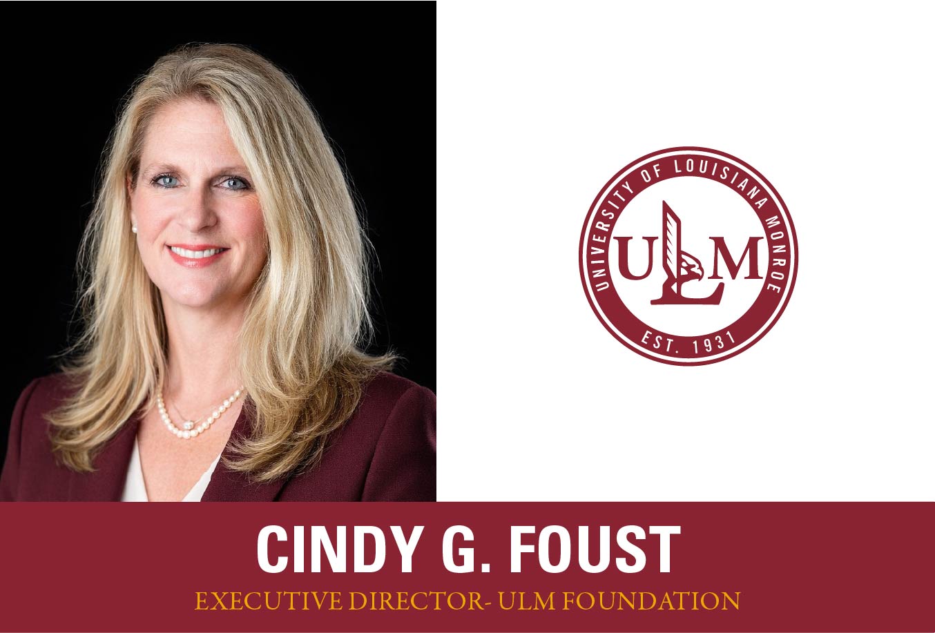 Cindy G. Foust named Executive Director of ULM Foundation