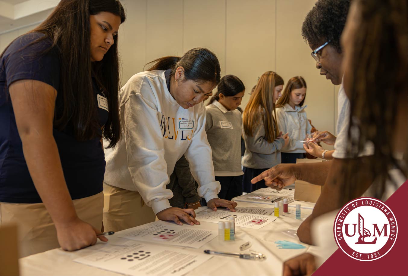 "Get Into the Guts of Healthcare" event brings 180 local middle school students to ULM campus