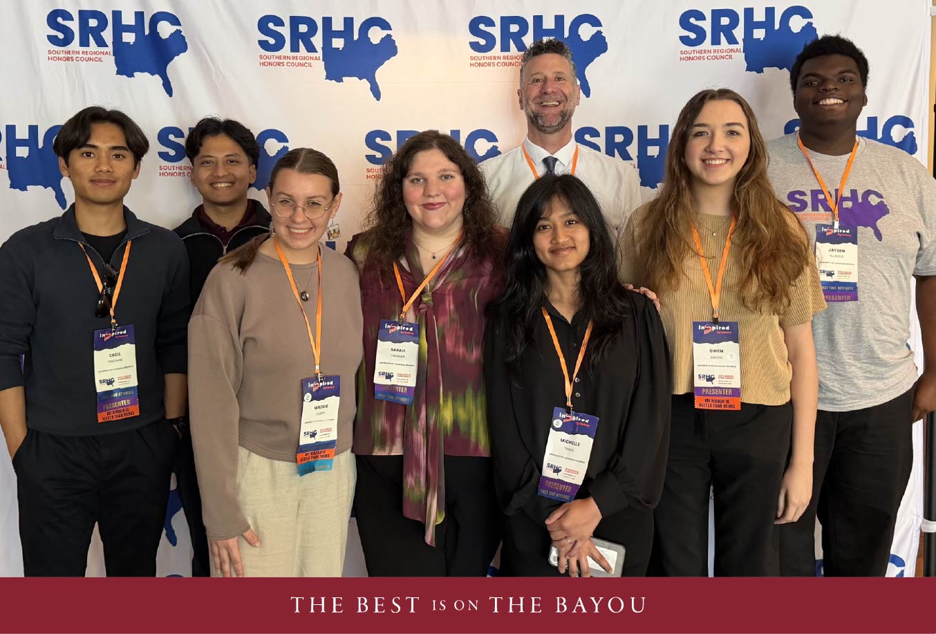 ULM Honors Program students present at the annual meeting of the Southern Regional Honors Council