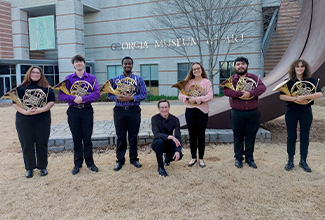 ULM Horn Ensemble attends and performs at 2024 Southeast Horn Workshop