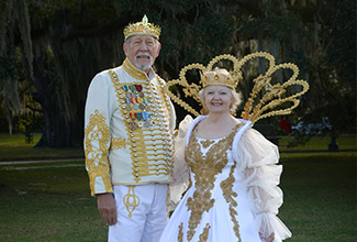 ULM alumni couple Clif and Lynda Bergeron serve as 2026 Krewe of Janus King and Queen